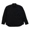 BB Monogram Düğmeli Uzun Kollu Gömlek “Siyah” 662983TML361269