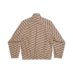 BB Monogram Eşofman Ceketleri Normal Kesim “Bej Kahverengi” 704495TML369378