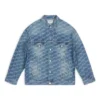 BB Monogram Geniş Kesim Ceket “Mavi” 675208TMW370443