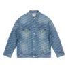 BB Monogram Geniş Kesim Ceket “Mavi” 675208TMW374437