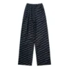 BB Monogram Pijama Pantolonları “Siyah Gri” 658883TML361269