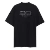 BB Paris Strass Tişört Orta Kesim “Black Faded” 739784TOVU81055