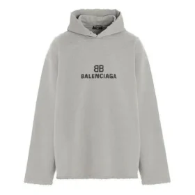 BB Pixel Print Kapüşonlu Sweatshirt “Gri” 661711TKVF68174