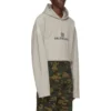 BB Pixel Print Kapüşonlu Sweatshirt “Gri” 661711TKVF68174