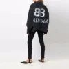 BB Spreyli Denim Ceket Geniş Kesim “Koyu Gri Beyaz” 678354TIWA21440
