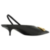 BB Square Knife Slingback topuklu ayakkabı “Black” 691740WAWNC1088