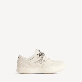 Bej/siyah renkli kadın Hamptons süet platform sneaker’ı