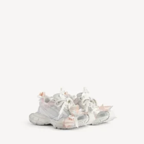 Beyaz/Açık Pembe renkli kadın 3XL bağcıklı Sneaker’lar
