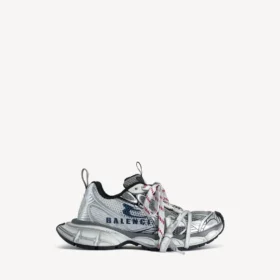 Beyaz/Lacivert/Gri renkli erkek 3XL bölünmüş logolu Sneaker’lar