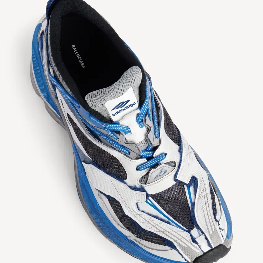 Beyaz/mavi/siyah renkli erkek jet Sneaker’ı Beyaz/mavi/siyah renkli erkek jet Sneaker’ı