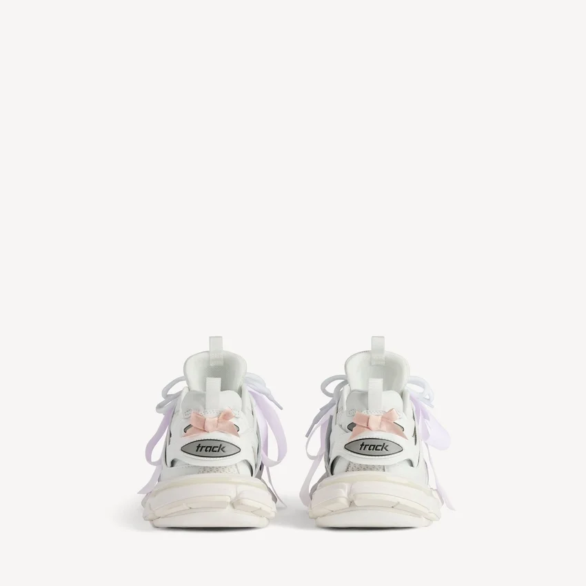 Beyaz/pembe renkli kadın Track fiyonklu Sneaker’lar Beyaz/pembe renkli kadın Track fiyonklu Sneaker’lar