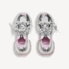 Beyaz/Pembe/Siyah renkli kadın 3XL jel şeffaf tabanlı Sneaker’lar Beyaz/Pembe/Siyah renkli kadın 3XL jel şeffaf tabanlı Sneaker’lar