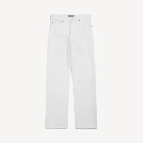 Beyaz renkli erkek slim fit kot pantolon