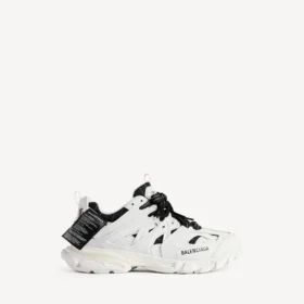 Beyaz renkli erkek Track tişört tarzı Sneaker’lar