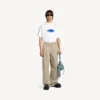 Beyaz renkli, erkekler için Wet Brush oversize tişört Beyaz renkli, erkekler için Wet Brush oversize tişört