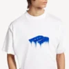 Beyaz renkli, erkekler için Wet Brush oversize tişört Beyaz renkli, erkekler için Wet Brush oversize tişört