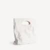 Beyaz renkli, katlanabilir Fragrance tote çanta
