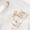 Beyaz renkli, katlanabilir Fragrance tote çanta