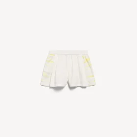 Beyaz/sarı renkli, kadınlar için ekstrem tie-dye A-line boxer şort