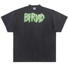 Bfrnd Serisi Ters Yüzlü Oversized Tişört “Black Faded” 787358TQVG81083