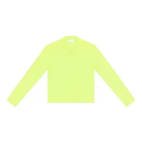 Bisiklet Yaka Uzun Kollu Üst “Fluo Sarı” 704103TMVB77204
