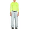 Bisiklet Yaka Uzun Kollu Üst “Fluo Sarı” 704103TMVB77204