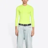 Bisiklet Yaka Uzun Kollu Üst “Fluo Sarı” 704103TMVB77204