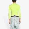 Bisiklet Yaka Uzun Kollu Üst “Fluo Sarı” 704103TMVB77204