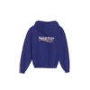 Bol Pamuklu Kapüşonlu Sweatshirt Mavi 578135TIV531195