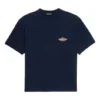 Bonjour Balenciaga Pamuklu Bisiklet Yaka Tişört “Navy” 594579THV608065