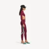 Bordo/aqua renkli kadın teknik giyim kesimli bodysuit Bordo/aqua renkli kadın teknik giyim kesimli bodysuit