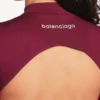 Bordo/aqua renkli kadın teknik giyim kesimli bodysuit Bordo/aqua renkli kadın teknik giyim kesimli bodysuit