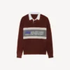 Bordo/çok renkli erkek sportif blok yamalı Polo Tişört Bordo/çok renkli erkek sportif blok yamalı Polo Tişört