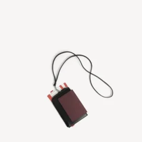 Bordo renkli erkek pasaportlu telefon çantası