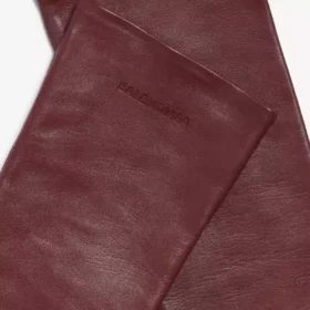Bordo renkli kadın uzun eldivenleri