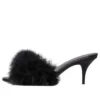 Boudoir 70 mm Sandaletler “Black Feathers” 787447W0WMQ1000