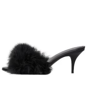 Boudoir 70 mm Sandaletler “Black Feathers” 787447W0WMQ1000