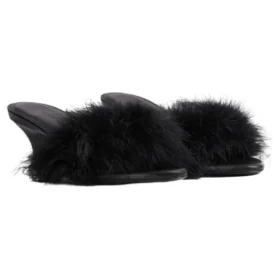 Boudoir 70 mm Sandaletler “Black Feathers” 787447W0WMQ1000