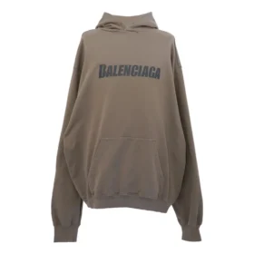 Boxy Logo Kapüşonlu Sweatshirt “Taupe Black” 729361TNVL27761 Boxy Logo Kapüşonlu Sweatshirt “Taupe Black” 729361TNVL27761
