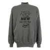 Bu, Yeni Balenciaga Logo Kazak “Dark Grey” 652981TKVE41069 Değildir