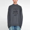 Bu, Yeni Balenciaga Logo Kazak “Dark Grey” 652981TKVE41069 Değildir