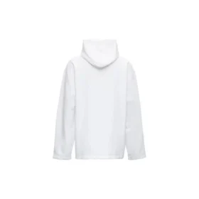 Bulanık Logolu Distress Kapüşonlu Sweatshirt “Beyaz” 661711TKVD69040 Bulanık Logolu Distress Kapüşonlu Sweatshirt “Beyaz” 661711TKVD69040