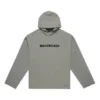 Bulanık Logolu Eskitme Kapüşonlu Sweatshirt “Gri” 661711TKVD68174