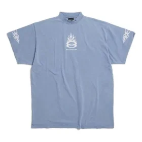Burning Unity Oversized Tişört “Açık Mavi” 787349TQVW74164