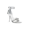 Cagole 110 mm Sandaletler “White Arena Lambskin” 743057WAD4E9081