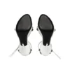 Cagole 110 mm Sandaletler “White Arena Lambskin” 743057WAD4E9081