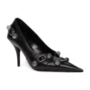 Cagole 90 mm Topuklu Ayakkabı “Black Arena Lambskin” 714252WAD4E1081