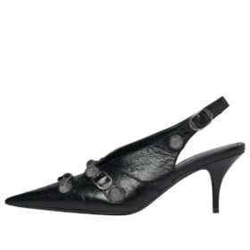 Cagole Slingback 70 mm Topuklu Ayakkabı “Siyah” 714251WAD4E1081