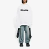 Caps Destroyed Kapüşonlu Sweatshirt “Beyaz” 659403TKVB69040