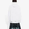 Caps Destroyed Kapüşonlu Sweatshirt “Beyaz” 659403TKVB69040